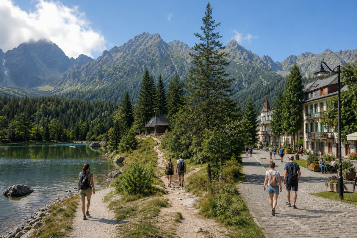 Výhľad na Tatry a podtatranskú krajinu
